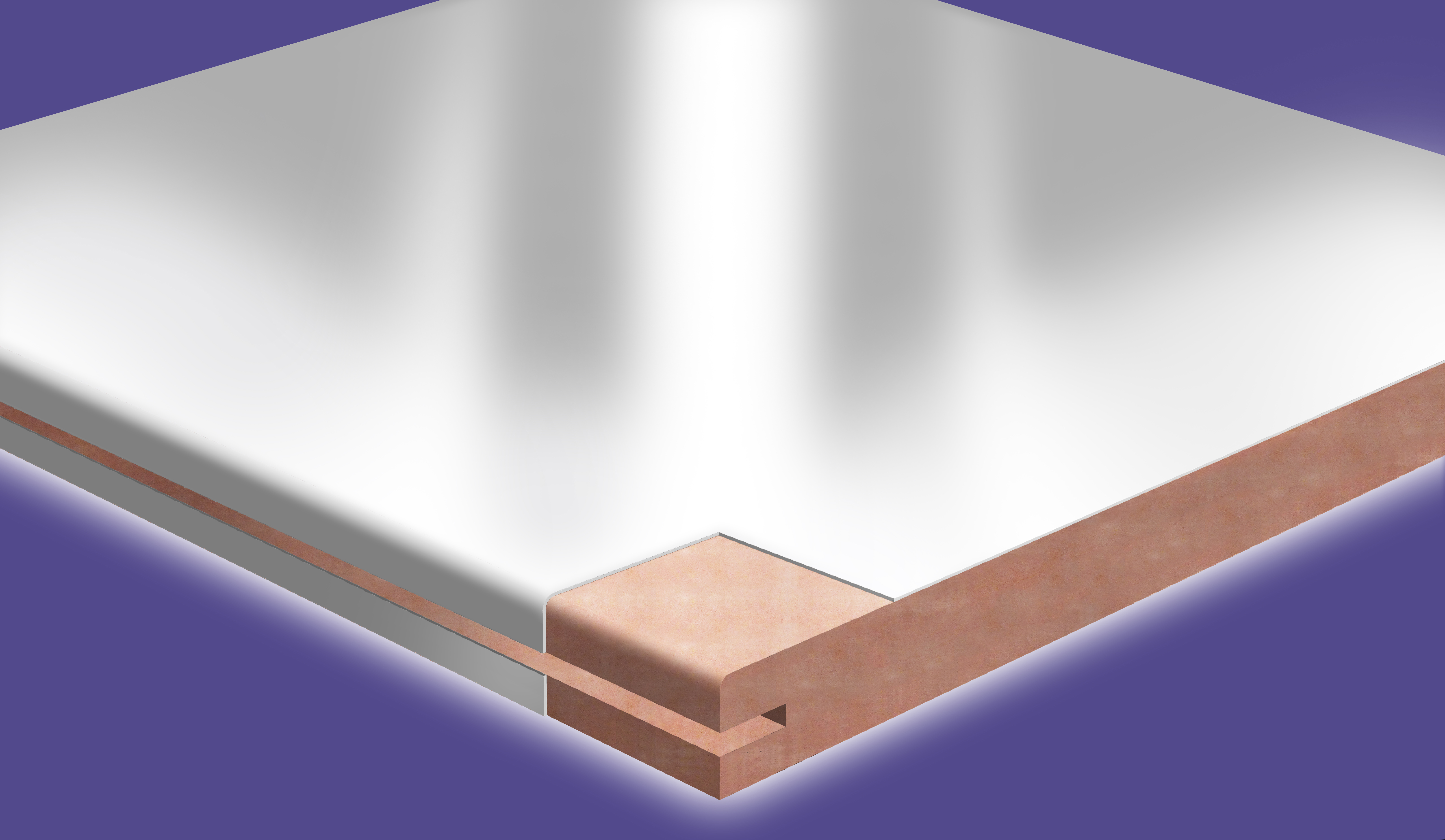 Arcoplast. PC3 Lab using Acryloyl wall ceiling system with truncking and double glazing